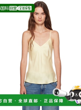 1h可退 潮奢 Tom Ford 汤姆 福特 女士 黄色斜裁吊带背心性感