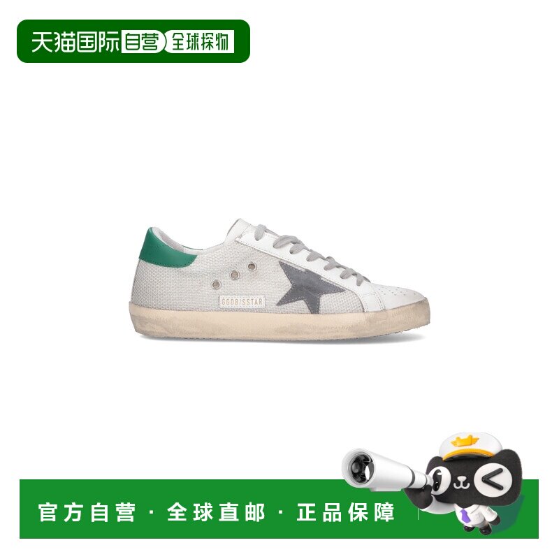 GOLDEN GOOSE 男士 白色 & 银色 Super-Star 运动鞋 GMF00101F002