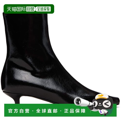 toteme 女士 黑色 Slim Naplack 踝靴 254WAS931LE0046001BLACK