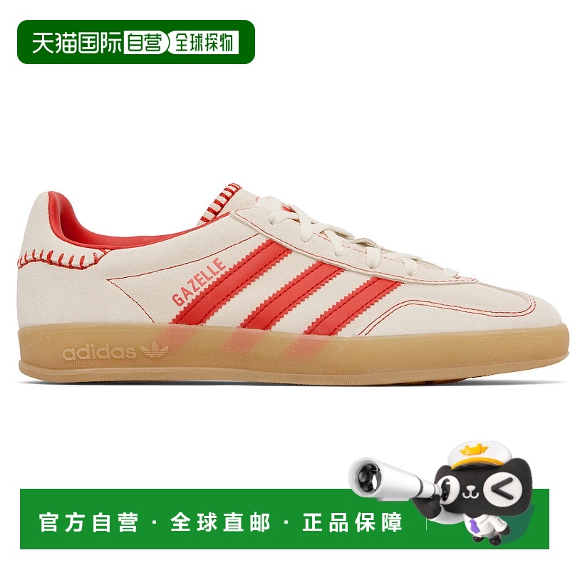 1h可退 潮奢 Adidas Originals 女士 米色 Gazelle Indoor 运动鞋