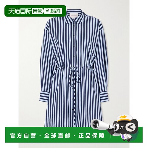 CAROLINA HERRERA 女士 条纹棉混纺府绸迷你连衣裙 P2611N510CSPC