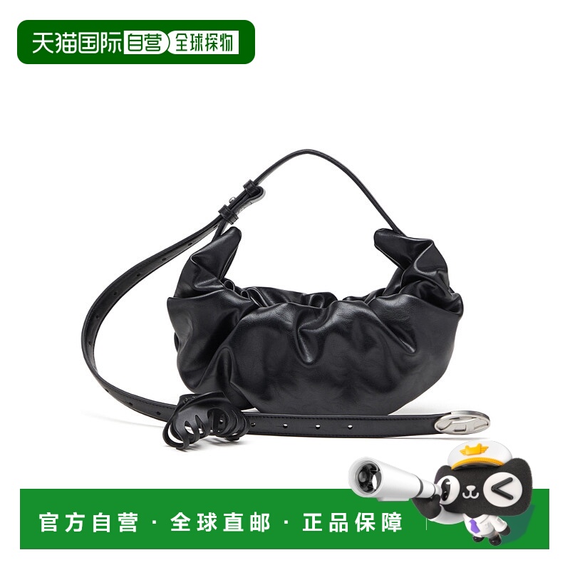 1h可退 DIESEL 女士单肩包 X10479P8657T8013 AW2025 黑色 Grab-D