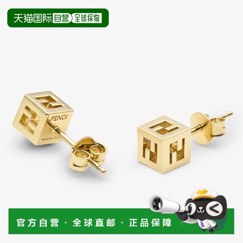 FENDI 女士耳饰 8AL584B08F1XA5 AW2026 金色 属耳钉配饰耳坠