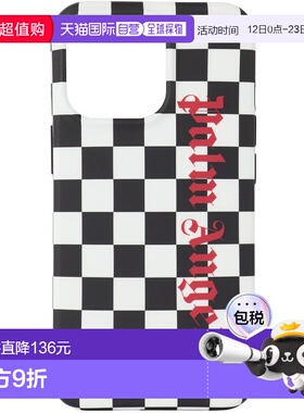 1h可退 潮奢 Palm Angels 棕榈天使 女士 黑色 & 白色 Damier iPh