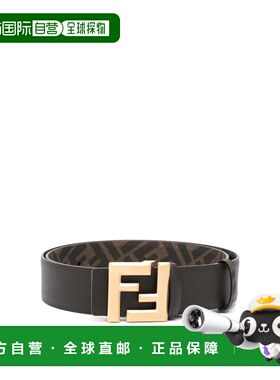 1h可退 FENDI 男士腰带 7C0541ASIWF19SU AW2025 黑色 Belt