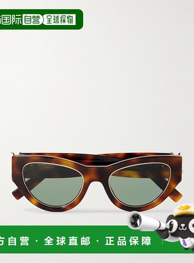 1h可退 潮奢 Saint Laurent 圣罗兰 女士 猫眼龟甲色醋纤太阳眼镜