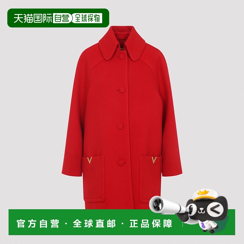 1h可退 潮奢 Valentino 华伦天奴 女士 初剪羊毛大衣 7B0CA3Z79UK