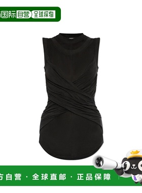 BALMAIN 女士背心吊带 EF1AG620JJ770PA SS2025 黑色性感