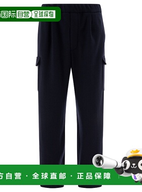 PRADA 男士休闲裤 SPH435SOOO1Y5TF0008 AW2024蓝色卫裤 直筒裤