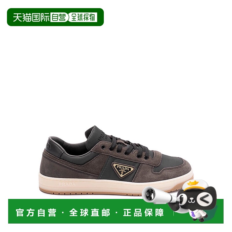 1h可退 PRADA 男士运动鞋 2EE3643KUYFD002F0ENR CO 棕色 好吧运