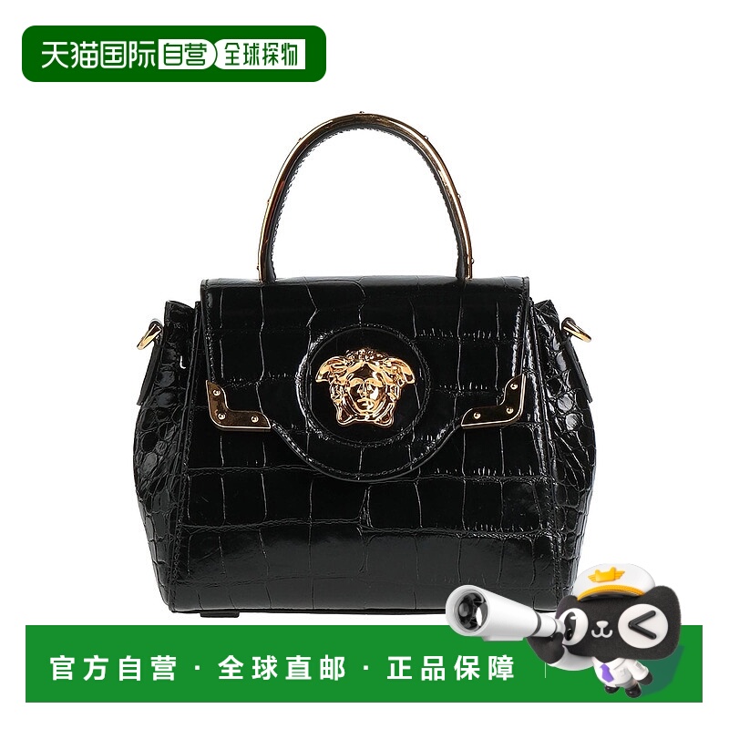 1h可退 潮奢 Versace 范思哲 女士 手袋 black黑色 舒适时尚
