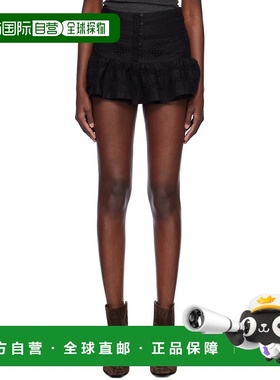 1h可退 潮奢 Isabel Marant Étoile 女士 黑色 Darine 短裙 JU028