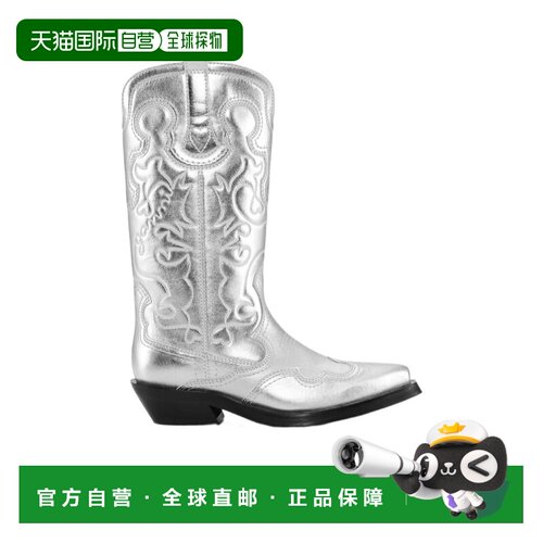 GANNI 女士高跟鞋 S2427018 AW2024 白色 拉环短【付后1h可退】