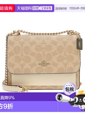 Coach蔻驰 女包 奥莱款迷你女士PVC配皮单肩斜挎包CW206IMXDM