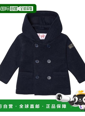 1h可退 潮奢 il gufo 婴儿 双排扣大衣童装 blue蓝色 舒适时尚