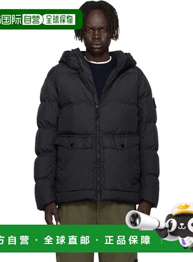 1h可退 潮奢 Stone Island 石头岛 男士 黑色 4100011 Crinkle Re