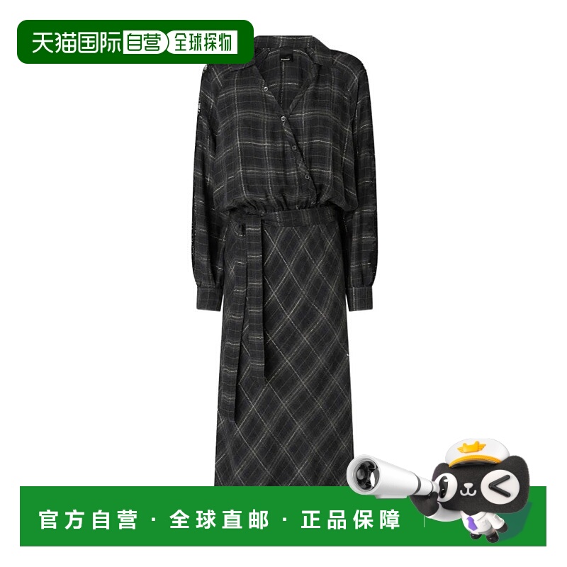 1h可退 PINKO 女士连衣裙 106101A30DIK1 AW2025 黑色 Osane Dres