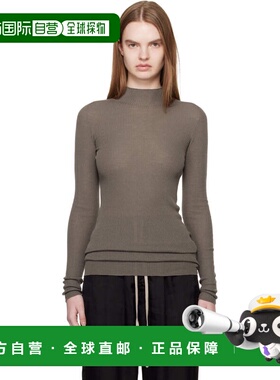 1h可退 潮奢 rick owens 瑞克 欧文斯 女士 灰色 Temple LS Turtl