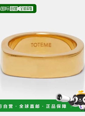 1h可退 潮奢 TOT&Ecirc;ME 女士 Signature18kt 镀金戒指配饰