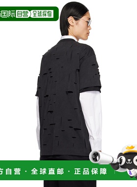 GIVENCHY 男士T恤 BM71G13Y9W011  CO黑色短袖