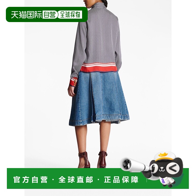 1h可退 BALMAIN 女士衬衫 BF1HU125XG35SIK AW2023 灰色 Printed