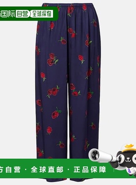 1h可退 潮奢 KHAITE 女士 Mindy 印花斜纹布阔腿裤休闲裤