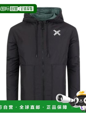 KENZO 男士外套 FB650U5851NH99M SS2025 黑色 长袖连帽休闲夹克