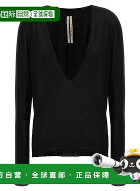 RICK OWENS 女士针织衫 RP01F6668M09 SS2026 黑色 'Extreme V  n