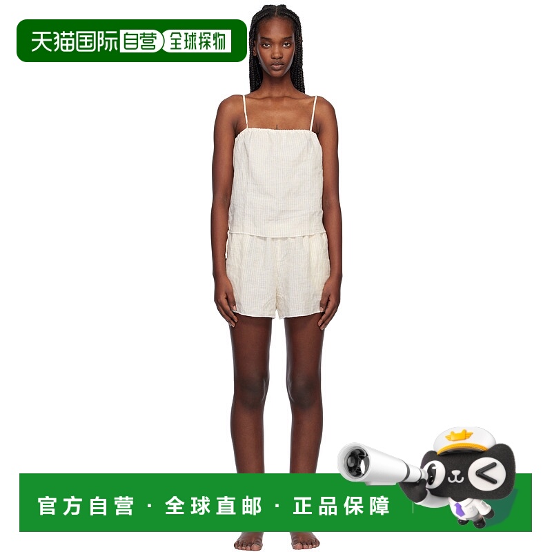 1h可退 潮奢 DEIJI STUDIOS 女士 灰白色 Babylock Linen 睡衣套