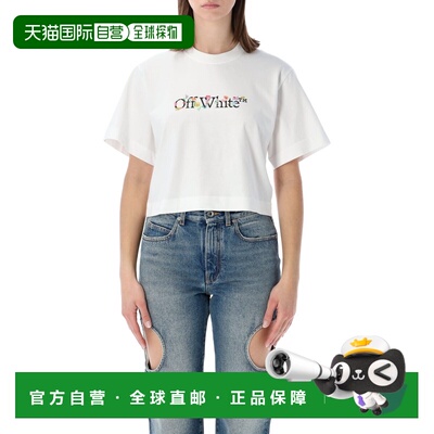 OFF-WHITE 女士T恤 OWAA090S26JER0010110 SS2026