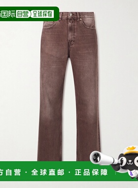 1h可退 潮奢 Our Legacy 男士 Third 剪短直筒颜料染色牛仔裤 M22