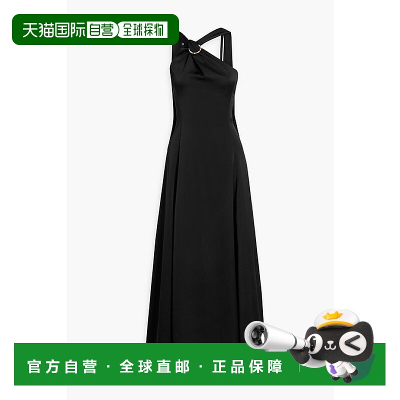 1h可退 潮奢 HALSTON 候司顿传承 女士 Genevieve 垂褶缎面礼服 1