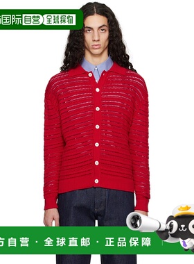 1h可退 潮奢 Dunst 男士 红色 Open Collared 开衫 UDSW5A105R2