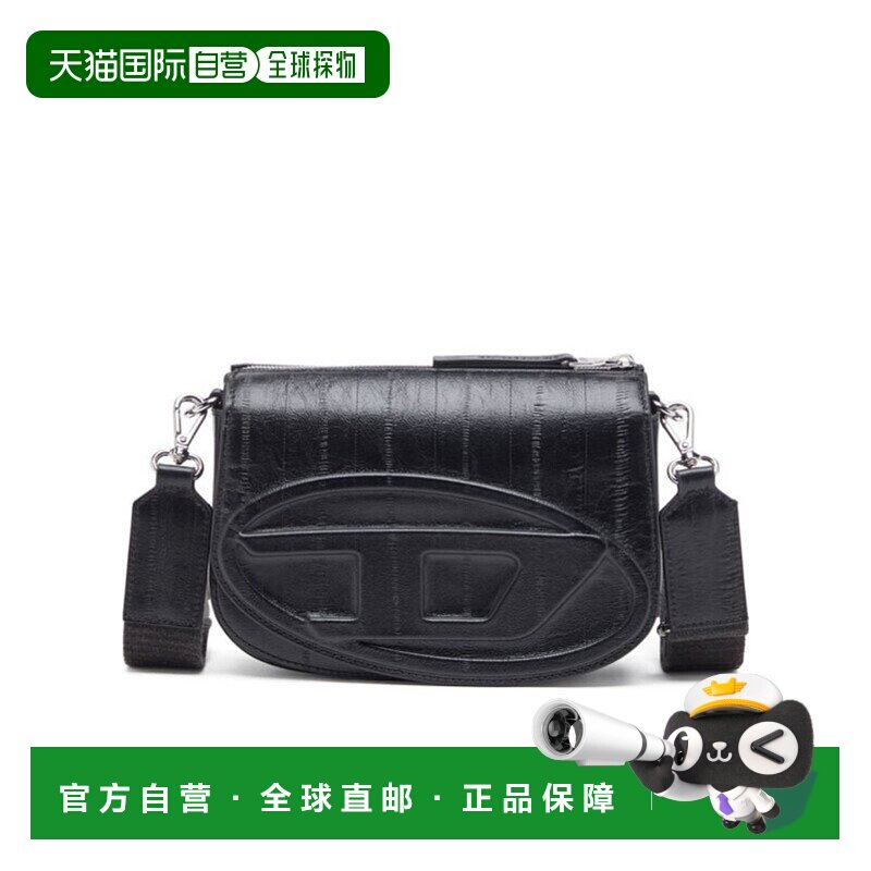 DIESEL 男士单肩包 X10223P8245T8013 SS2025 黑色 1dr 相机包