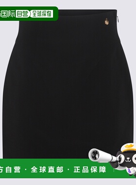 BALMAIN 女士半身裙 DF1LA465VB000PA AW2024 黑色