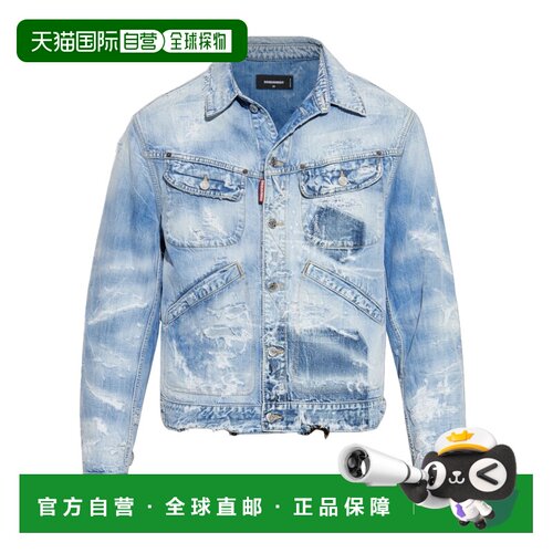 1h可退 dsquared2 男士 外套夹克衫牛仔长袖