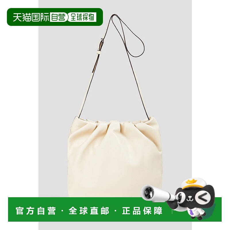 1h可退 潮奢 Staud 女士 Valentina 皮革水桶包 28810040CRM