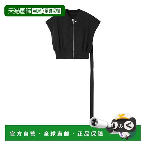 RICK OWENS 女士夹克 DS01D171709 AW2023 黑色 无袖马甲
