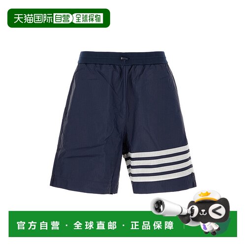 THOM BROWNE 男士短裤 MJQ197AF0517415 SS2024 蓝色休闲裤