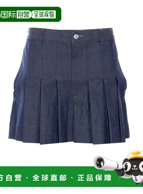 A.P.C. 女士半身裙 COGDFF06504IAI SS2026 蓝色 Mini Denim Skir