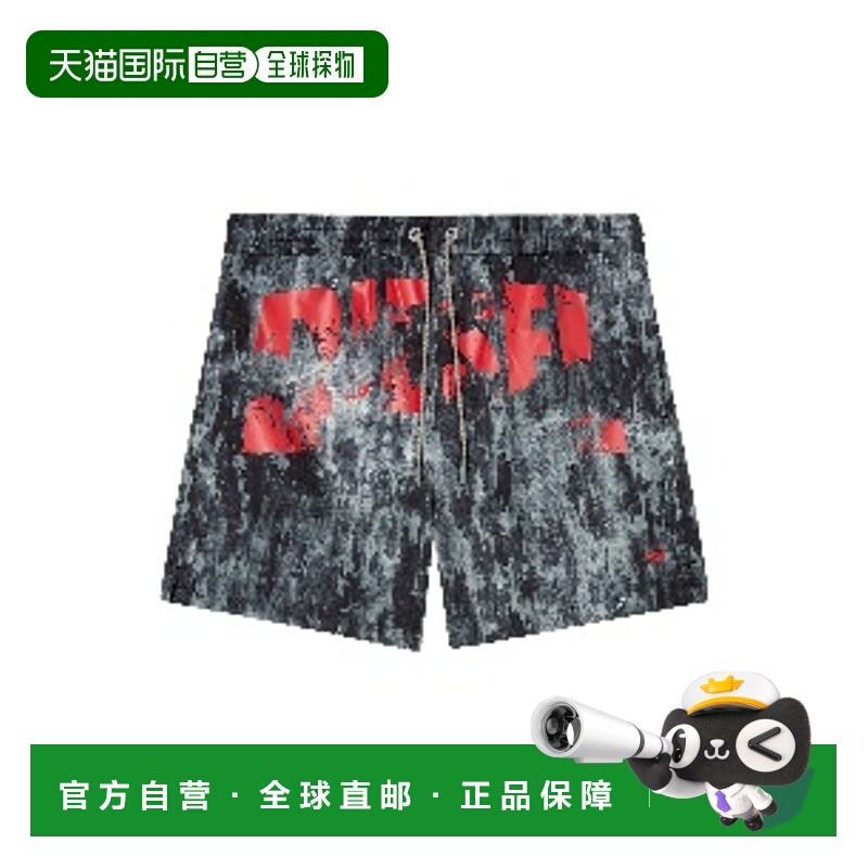 1h可退 潮奢 Diesel 迪赛 男士 黑色 Rio-41-D-Pop 泳裤 A175990A