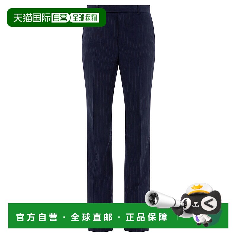 GIVENCHY 男士休闲裤 BM51H515Q9402 AW2024 黑色 Pinstripe pant