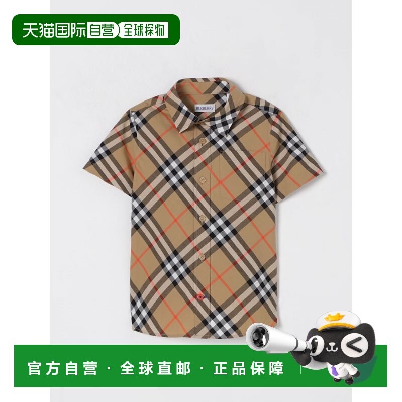 BURBERRY 男童衬衫 8089029B9368 SS2025 浅棕色,童装/婴儿装/亲子装,衬衫,淘宝优惠券,粉丝福利购,淘宝优惠卷