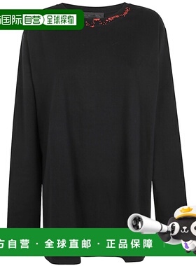 Maria Calderara 女士T恤 S406JR932 AW2024 黑色