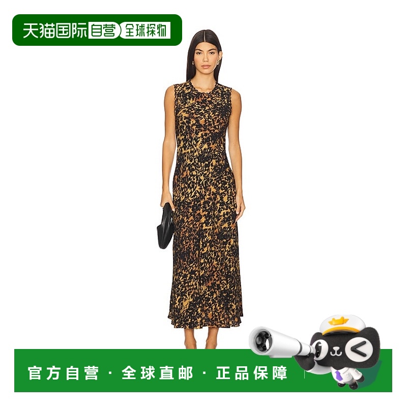 1h可退 潮奢 ULLA JOHNSON 女士 Clea Bias 无袖中长连衣裙 PF250