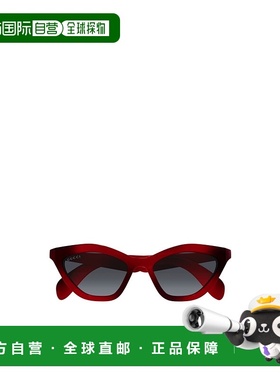 GUCCI 女士太阳镜 GG1931S002 AW2025 红色古驰 太阳镜几何框
