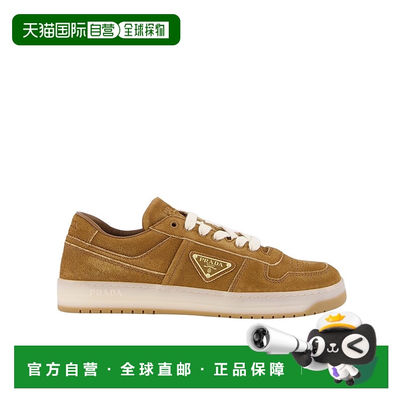 1h可退 PRADA 男士运动鞋 2EE364Z5OF0401 AW2024 棕色 Downtown