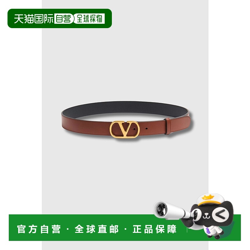1h可退 潮奢 valentino 华伦天奴 女士 VLogo 標誌性扣環腰帶 6W2
