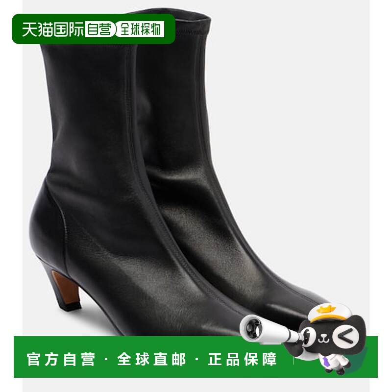 潮奢 KHAITE 女士 Arizona 50 皮质短靴 black黑色 舒适时尚