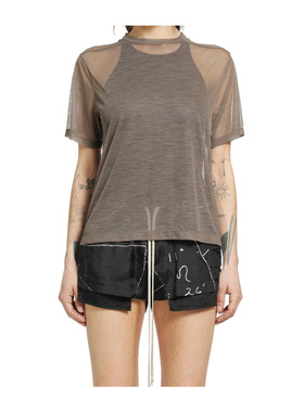 香港直邮奢淘 Rick Owens 短袖T恤 女 RP01F6200JWR